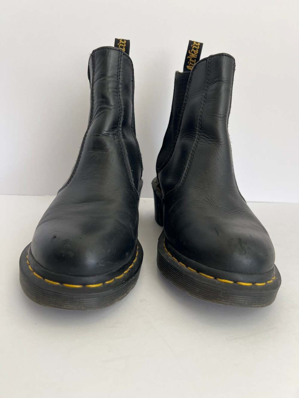 Dr. Martens 2976 Black Leather Chelsea Boots Size 9 Gorgcore Whimsygoth
